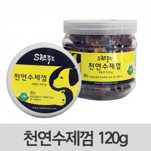 수제껌 오리목뼈 애완견간식 원통형 120g